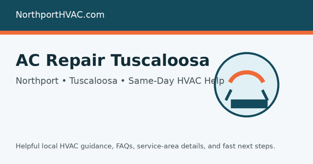 ac repair tuscaloosa - HVAC service page image for Tuscaloosa