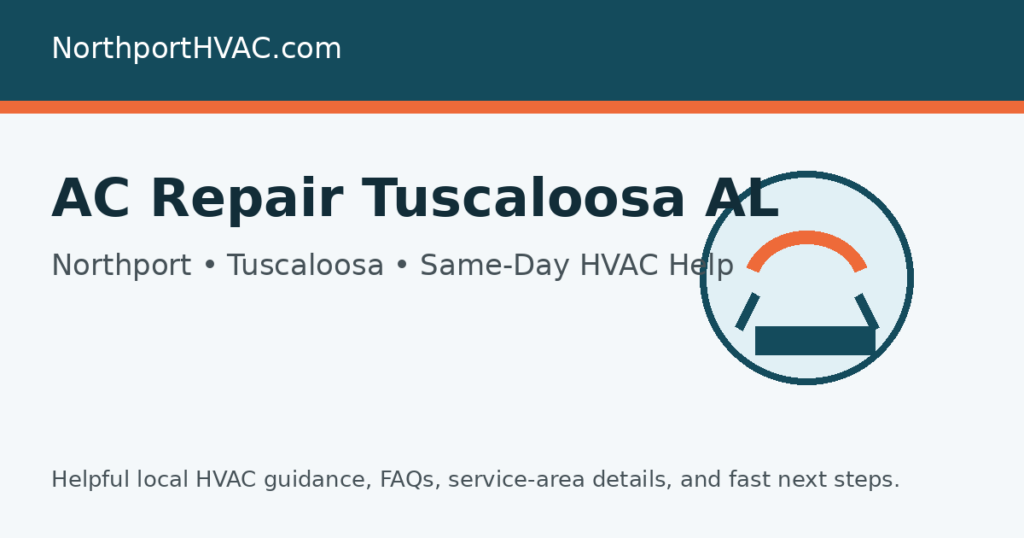ac repair tuscaloosa al - HVAC service page image for Tuscaloosa, AL