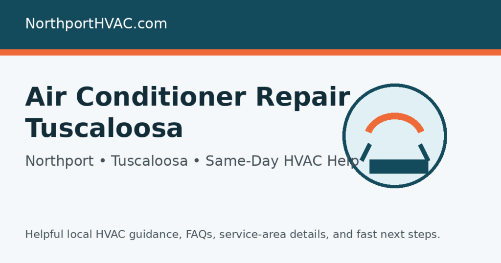 air conditioner repair tuscaloosa - HVAC service page image for Tuscaloosa